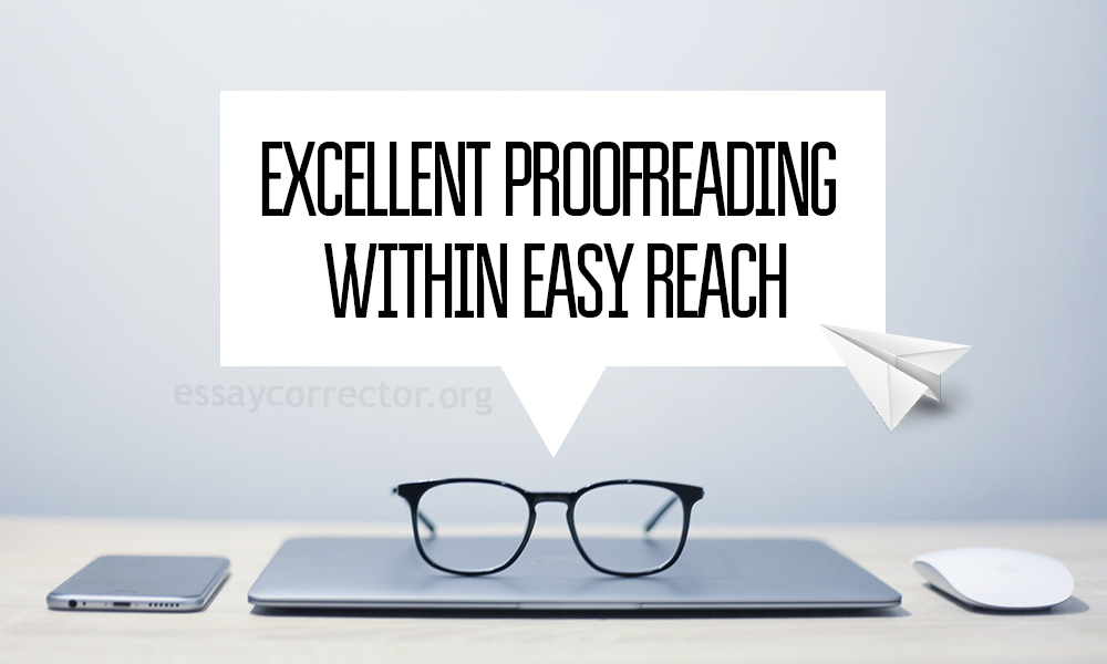 Excellent proofreading within easy reach