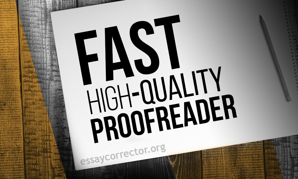 Fast proofreader UK
