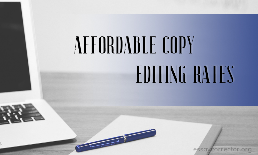 affordable copy editing rates